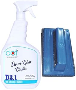 DOT Homecare Products Shower Glass Cleaner For Bathroom 800Ml, Handle Scrubber 1 Pc
