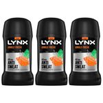 Lynx Jungle Fresh Deodorant Stick 48 Hours Anti Sweat Anti-Perspirant with Long Lasting Sweat and Odour Protection Travel Size Deodorant for Men for All Skin Types, 50ml Pack of 3