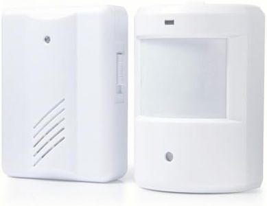 Driveway Alarm, Home Security Alert System With Audible Ringtone, Wireless Motion Sensor Alarm Outdoor Indoor Weatherproof, Infrared Transmitter With 100m Transmitting Distance With Doorbell Receiver