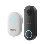 REOLINK Smart Video Doorbell, 5MP Wired Doorbell Camera for Home Security, 2.4/5GHz WiFi, 180° Diagonal, Smart Person Detection, microSD Card/Cloud Storage, Front Door Camera, Chime Included