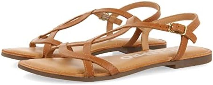 GIOSEPPO Sandalias Color Cuero de Tiras Finas para Mujer lamim