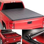 Galaxy Auto Soft Roll-Up for 2003-08 Dodge Ram 6.4' Bed (Fleetside Models Only) - Black Roll Up Truck Bed Tonneau Cover