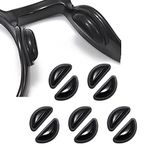 Omnful Eyeglass Nose Pads, 3.5mm Thickness Adhesive Anti Slip Glasses Nose Grips with Air Bag for Sunglasses Eyeglasses Reading Glasses (5 Pairs, Black)