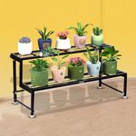 Urban Plant Heavy Duty Step Planter Stand (Easy Assembly) Indoor Planter Stand | Balcony Plant Pot Stand | Gardening Pot Stands (2 Step)