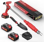 SundpeyPRO Electric Weed Puller Tool - 3 Claw Steel Head Stand Up Long Handle Weed Puller With 2 x 4.0Ah Battery & Charger & Small Shovel Versatile Garden Tools For Dandelion Lawn Flower Beds Yard