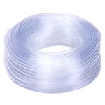 DERNORD PVC Tubing 1/16"ID X 1/8"OD Flexible Clear Vinyl Hose 100 Feet for Food Grade