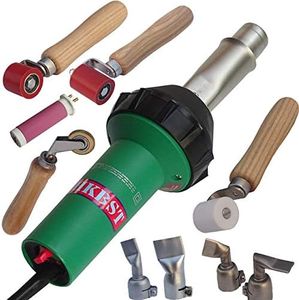 Hot Air Welding Gun for HDPE Geomembrane Welder for TPO Foof with Flat Weld Nozzle and Rollers for Plastic Welder