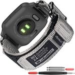 SMITHA Compatible for Garmin Watch Band Venu/Venu Sq/Venu Sq Music/Venu 2/Venu 3 Quick Release Pins, Super Rugged Nylon Sports Strap With Woven Loop Design, 20mm Replacement Strap