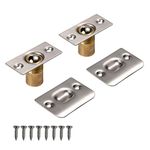 Mousike Cabinet/Closet Door Ball Catch,Stainless Steel Adjustable Ball Catch Door Hardware((Brushed Satin Finish 2 Pack)