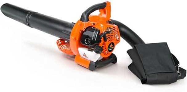 EarthCraft 3-in-1 Gas Leaf Blower, 26CC Handheld Leaf Blower Vacuum Mulcher with Bag, 450 CFM 200 MPH Gas Powered Leaf Blower for Lawn and Yard Care, Low Vibration 2-Cycle Engine