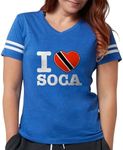 CafePress I Love Soca T Shirt Women