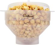 Original Salbree Microwave Popcorn Popper, Silicone Popcorn Maker, Collapsible Bowl BPA Free - 18 Colors Available (Transparent)