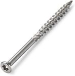 10 x 3 Stainless Steel Deck Screws - (100 Pack) - Torx Drive, Type 17 Wood Cutting Point, 18-8 (305) Stainless Deck Screws - Hidden Fasteners, Corrosion Resistant Stainless Screws by Bolt Dropper