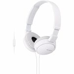 Sony MDRZX110AP ZX Series Extra Bass Smartphone Headset with Mic (White)