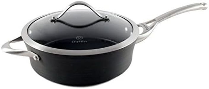 Calphalon Contemporary Hard-Anodized Aluminum Nonstick Cookware, Saute Pan, 3-quart, Black