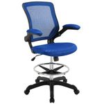 Modway Veer Drafting Stool, Blue