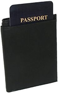 Buxton Mens Passport Wallet, Black Rfid, One Size, Rfid Wallet