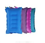 Shivam Cart Pack of 4 Cushion Sleeping Bag Backpacking Pillow Soft Comfortable Air Inflatable Travel Pillow Tourist Pillow Sleeping Tourist Pillow (Multi color).