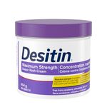 Desitin Maximum Strength Diaper Rash Cream, 40% Zinc Oxide Cream, for Immediate Relief, Dermatologist and Pediatrician Tested, Helps Heal, 454g