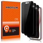 HAOFILM [3 Pack] Privacy Tempered Glass Screen Protector Compatible for iPhone 15 Pro 6.1'', Anti Spy, Easy-Install, Touch Sensitive, Bubble Free