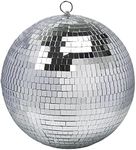 12" Disco Ball Mirror Ball Disco Party Decoration Stage Light Dj Light Effect Home Business Christmas Display Decoration Silver