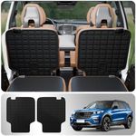 Thinzyou Back Seat Cover Protector Compatible with 2020-2025 Ford Explorer 6 Seats Cargo Mat Cargo Liner TPE All Weather Trunk Liner 2024 Explorer Accessories (Fit 6 Seats,2nd Row Backrest Mats)