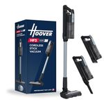 Hoover HF3 Anti-Hair Wrap Cordless Vacuum Cleaner 440W, LED Display & Touch Control, 60 Min Runtime, Free-Standing, Double Edge Cleaning with LED Headlight, Crevice Tool & Wall Mount [HF310H]