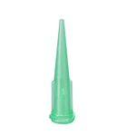 sourcing map Industrial Blunt Tip Tapered Dispensing Fill Needle 18ga X 1.26" Green 100pcs