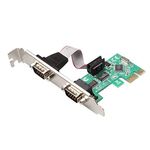 SellZone 2 Ports PCI Express RS232 Controller Serial Card (Silver)