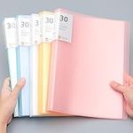 Display Book RUIFUNETEK Presentation Book with Clear Sheet Protectors A4 Binder with Plastic Sleeves 60 Pages Bound Sheet Protectors for Document Artwork and Photo (30 Pockets, 5 Color, 5 Pack)