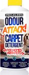 Pro-Kleen Odour Attack Pet Carpet Cleaner 1L - Contains Active Enzymes to Digest Urine Proteins from Dogs Cats Humans, Eliminates Urine, Faeces & Vomit Stains, All Carpet Types,