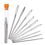 Large-Eye Needles for Hand Sewing, Wool Needles, Yarn Needles Tapestry Needle for Knitting, Hand Knitting Needles Sewing Knitting Needles for Crochet Projects, Large-Eye Blunt Needles (Color, 9PCS)