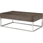 ACME Furniture 84580 Cecil II Coffee Table, Gray Oak and Silver