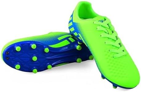 Vizari Santos Adult Men Women Soccer Cleats for Outdoor Firm Ground Football Game, Green, 9.5 Wide