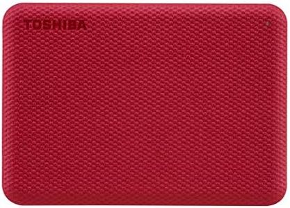 Toshiba Canvio Advance V10 2TB USB 3.0 Portable External Hard Drive, Red