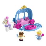 Fisher-Price Little People Toddler Toy Disney Princess Cinderella’s Dancing Carriage Playset with Figures for Pretend Play Ages 18+ Months, HGP76