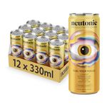 Neutonic | Productivity Energy Drink | Boost Focus and Energy - Sugar Free - Science Backed Formula | 330 ML (12 cans) - Orange Sunrise