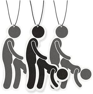 Fresh Fresheners Funny Adult Car Air Freshener 3 Pack Scented with Essential Oils