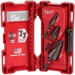 Milwaukee 48899266 Shockwave Step Drill Set, Black