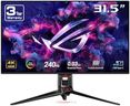 ASUS ROG Swift 32” 4K OLED Gaming Monitor (PG32UCDM) - UHD (3840 x 2160), QD-OLED, 240Hz, 0.03ms, G-SYNC Compatible, Custom Heatsink, Graphene film, 99% DCI-P3, True 10-bit, 90W USB-C, 3 year warranty