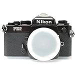 Nikon FE2 film SLR camera with blac