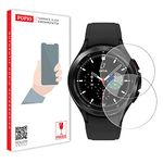 POPIO Tempered Glass Screen Protector For Samsung Galaxy Watch 4 Classic (46Mm) (1.4" Inch), Pack Of 2 for Smartwatch