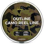 Avid Carp Outline Camo Reel Line (18lb 300m)