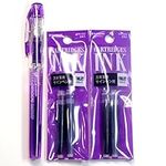 Platinum Fountain Pen, New Preppy, Fine Nib, Violet(PSQ-300#28) + Ink Cartridges SPN-100A#28 (Violet) Set (Japan Import) [Komainu-Dou Original Package]