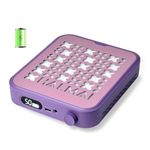 HALMAI Rechargeable Cordless Nail Dust Collector - 800Pa Suction & 5000 RPM Brushless Motor, Portable Salon Tool for Acrylic Nails with Reusable HEPA Filter, Multi-Color Options (Mauve Violet)