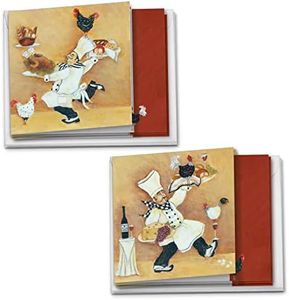 The Best Card Company 12 Invitation Card Assortment Box Set (4.8 x 6.6 Inch) with Envelopes (2 Designs, 6 Each) Farm To Table MQ4635ING-B6x2