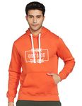 Amazon Brand - Symbol Men's Cotton Blend Hooded Neck Regular Fit Hoodie Sweatshirt (SY-A22-SW-20_Dutch Orange_Medium)