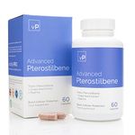 Advanced Pterostilbene 60 Capsules - Third Party Tested Over 98% Purity - Trans-Pterostilbene Supplement - Vitality Pro