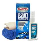 Waxpol Rain Repellent with Applicator, Microfiber & 45 ML Refill Pack