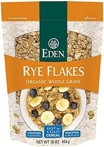 Eden Organic Rye Flakes, 16 oz, Toasted and Rolled, 100% Whole Grain, Cereal, Hot or Cold